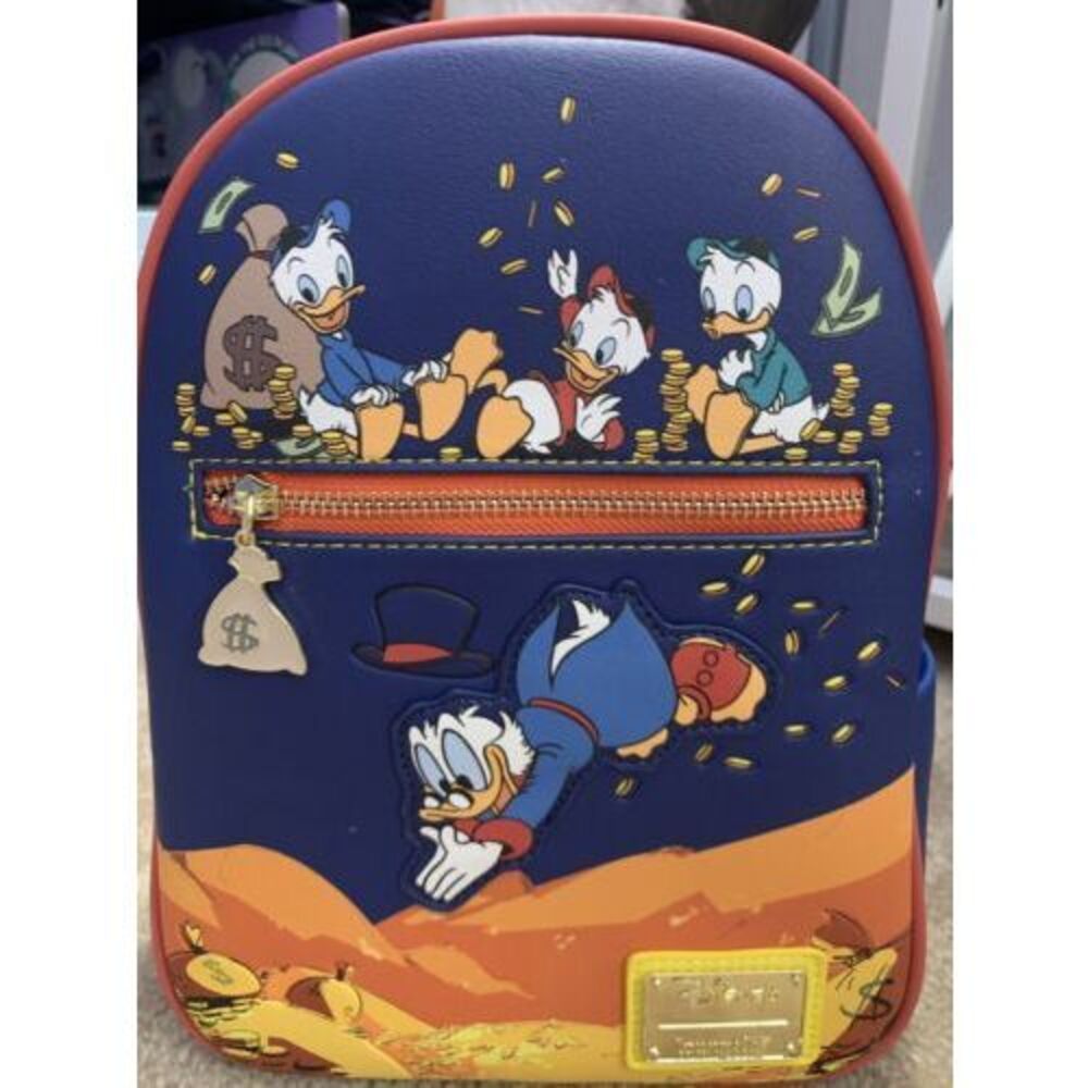 Loungefly Disney DuckTales Gold Coins Scrooge McDuck Mini Backpack NWT - Picture 2 of 9